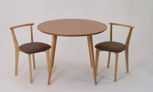 Стол Монте К 100 натур со стульями Франк натур велюр коричневый Стол Монте К 100 натур со стульями Франк натур велюр коричневый