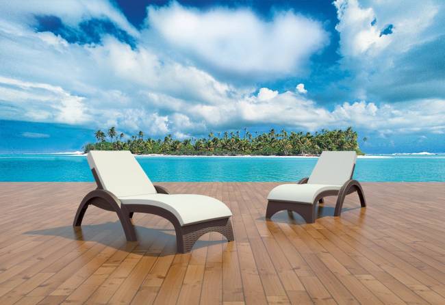 Матрас для шезлонга GS 1009 (Fiji) слоновая кость 1840х590х50 мм