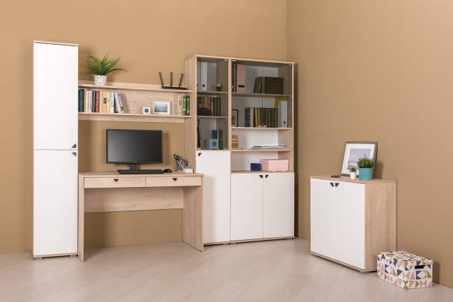 Полка Бостон 09.132 цвет дуб эндгрейн элегантный