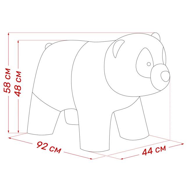 Пуф Leset Panda Baddy 01, Omega 38