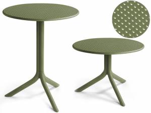 Стол пластиковый обеденный Step + Step Mini агава Ø605х400-765 мм