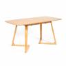 Стол раскладной VAKU (Ваку) основание бук, столешница мдф, 80x120+40x75см, Натуральный