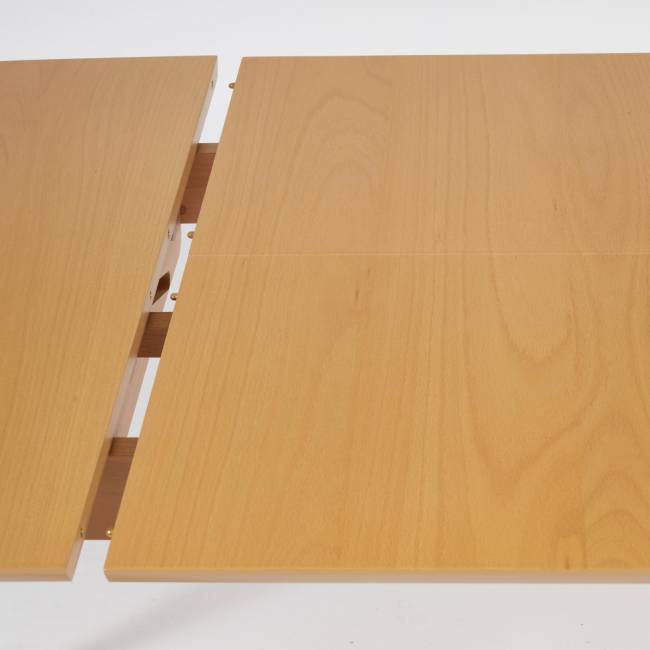 Стол раскладной VAKU (Ваку) основание бук, столешница мдф, 80x120+40x75см, Натуральный