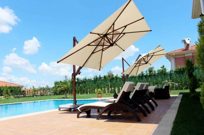 Зонт профессиональный 3х3 м Banana Plus коричневый, бежевый 3000х3000 мм Зонт профессиональный 3х3 м Banana Plus коричневый, бежевый 3000х3000 мм