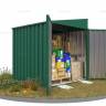 Хозблок SKOGGY секционный с односкатной крышей 2 х 2 м, зелёный мох