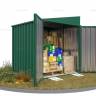 Хозблок SKOGGY секционный с односкатной крышей 2 х 2 м, зелёный мох