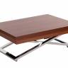 Стол-трансформер Левмар Cross D44/S79 миланский орех/ опоры нерж.сталь Стол-трансформер Левмар Cross D44/S79 миланский орех/ опоры нерж.сталь