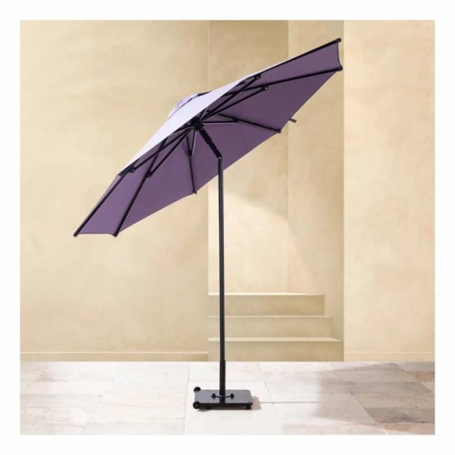 Зонт пляжный профессиональный Ø2.5 м Kiwi Clips белый, тортора Ø2500 мм