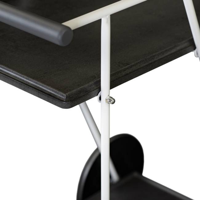 Стол сервировочный Новум белый/серый графит/серый бетон Стол сервировочный Новум белый/серый графит/серый бетон