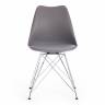 Стул TULIP IRON CHAIR (mod.EC-123) металл/пластик, 54,5*48*83,5см, серый (Комплект из 4 шт.) серый металл/пластик