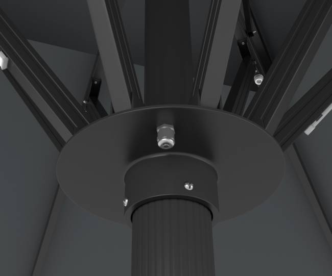 Зонт профессиональный 4х4 м Atlantic Solar антрацит, бежевый 4000х4000 мм Зонт профессиональный 4х4 м Atlantic Solar антрацит, бежевый 4000х4000 мм