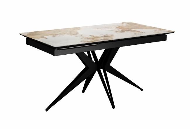 Стол DikLine DKS140 керамика PANDORA глянец, подстолье черное, опоры черные (2уп.) Стол DikLine DKS140 керамика PANDORA глянец, подстолье черное, опоры черные (2уп.)