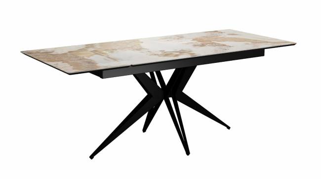 Стол DikLine DKS140 керамика PANDORA глянец, подстолье черное, опоры черные (2уп.) Стол DikLine DKS140 керамика PANDORA глянец, подстолье черное, опоры черные (2уп.)