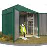 Хозблок SKOGGY секционный с односкатной крышей 3 х 2 м, зелёный мох