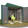 Хозблок SKOGGY секционный с односкатной крышей 3 х 2 м, зелёный мох