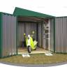 Хозблок SKOGGY секционный с односкатной крышей 3 х 2 м, зелёный мох