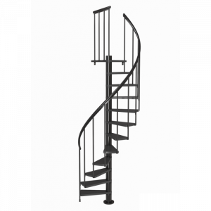 Винтовая лестница Calgary Anthracite d120