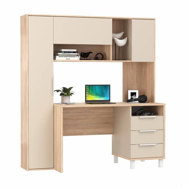 Стол компьютерный Комфорт 12.95N цвет дуб сонома/сатин