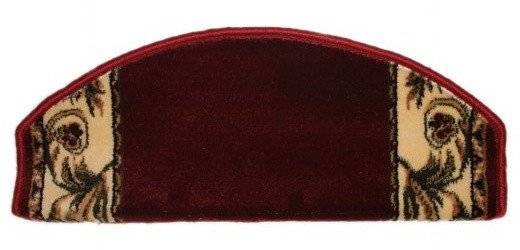 Ковровая ступень Венеция бордовая