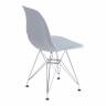 Стул CINDY IRON CHAIR (EAMES) (mod. 002) металл, пластик, 51x46x82,5, серый (Комплект из 4 шт.) серый металл, пластик