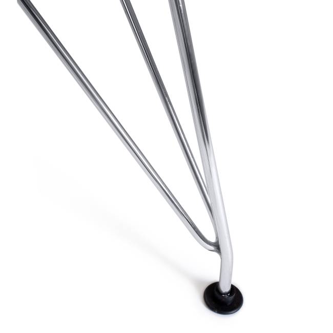 Стул CINDY IRON CHAIR (EAMES) (mod. 002) металл, пластик, 51x46x82,5, серый (Комплект из 4 шт.) серый металл, пластик