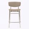 Дизайнерский полубарный стул Marko латте, основание хром