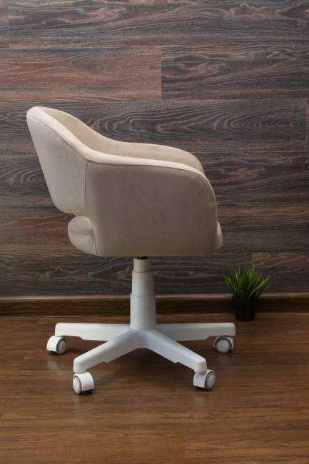 Кресло Бабби белый / бежевый