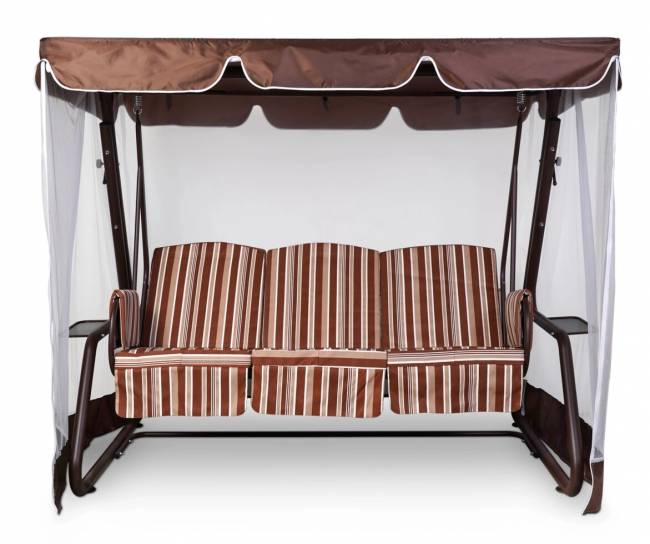 Тент-крыша + москитная сетка 76-е Люкс 244х142х170, шоколад