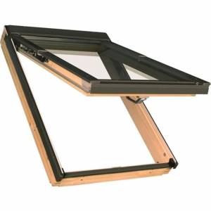 Мансардное окно FAKRO FPP-V U3 PreSelect Lux, однокамерный морозостойкий, дерево 134х98