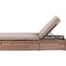 "Рим" шезлонг с подушкой, цвет коричневый