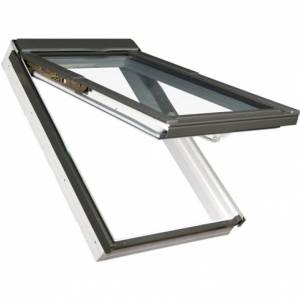Мансардное окно FAKRO PPP-V U3 preSelect Lux, однокамерный морозостойкий, ПВХ