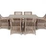 "Латте" обеденная группа плетеная, цвет бежевый