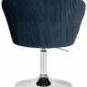 Кресло дизайнерское DOBRIN EDISON, синий велюр (1922-20)