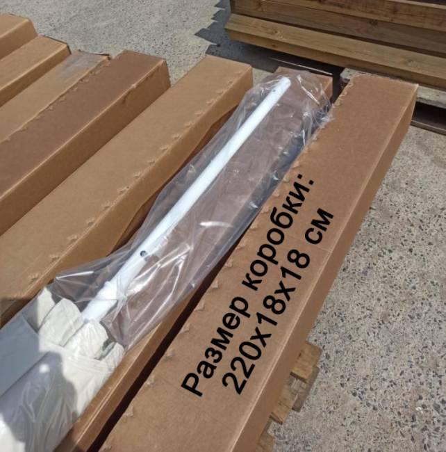 Зонт пляжный профессиональный 2х2 м Kiwi Clips бежевый 2000х2000 мм Зонт пляжный профессиональный 2х2 м Kiwi Clips бежевый 2000х2000 мм