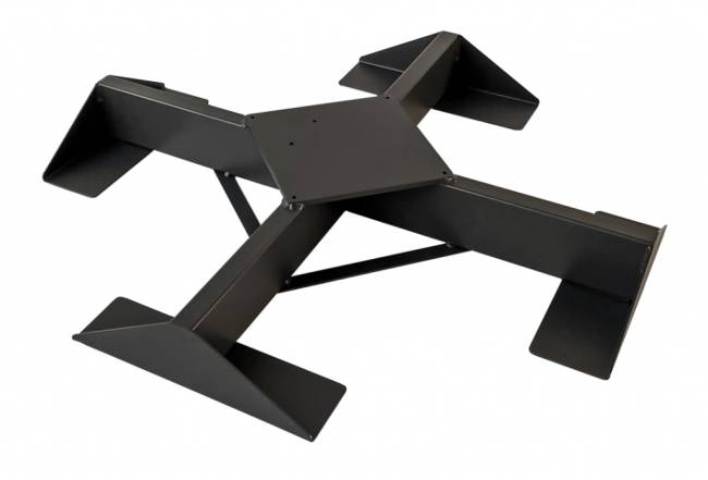 Зонт профессиональный двухкупольный 2.9х6.3 м Galaxia Dual T Timber имитация ироко, серебристо-серый 2900х6300 мм