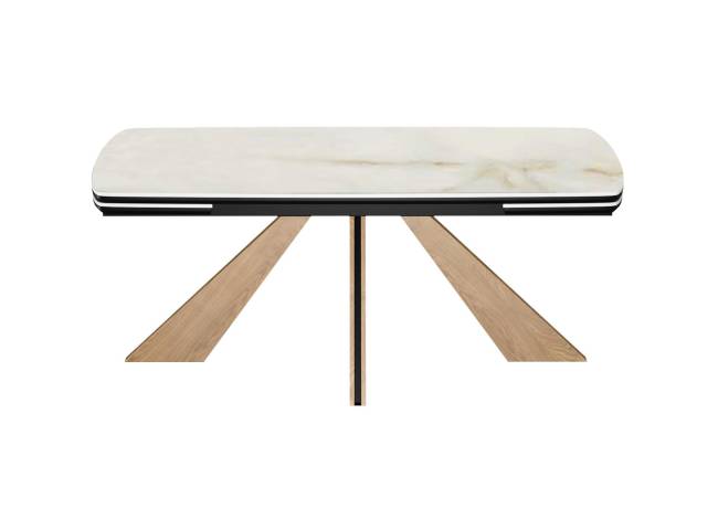 Стол DikLine DKP180 Керамика Ostra Bianco (мрамор глянец белый)/подстолье черное/опоры галифакс (2 уп.) Стол DikLine DKP180 Керамика Ostra Bianco (мрамор глянец белый)/подстолье черное/опоры галифакс (2 уп.)