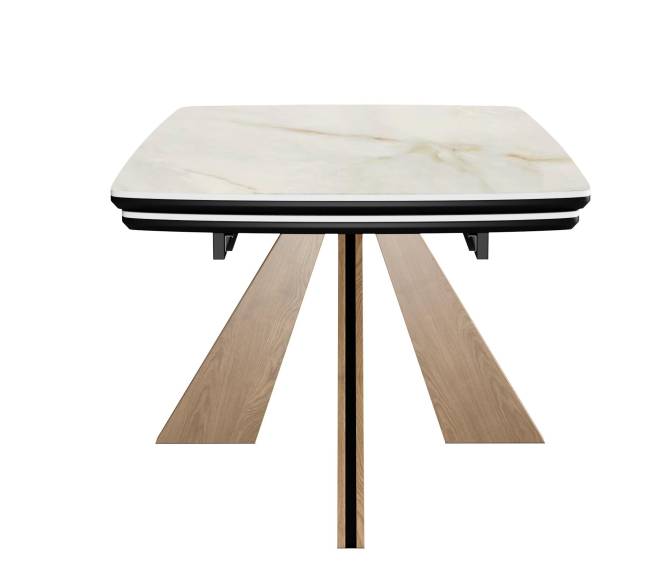 Стол DikLine DKP180 Керамика Ostra Bianco (мрамор глянец белый)/подстолье черное/опоры галифакс (2 уп.) Стол DikLine DKP180 Керамика Ostra Bianco (мрамор глянец белый)/подстолье черное/опоры галифакс (2 уп.)