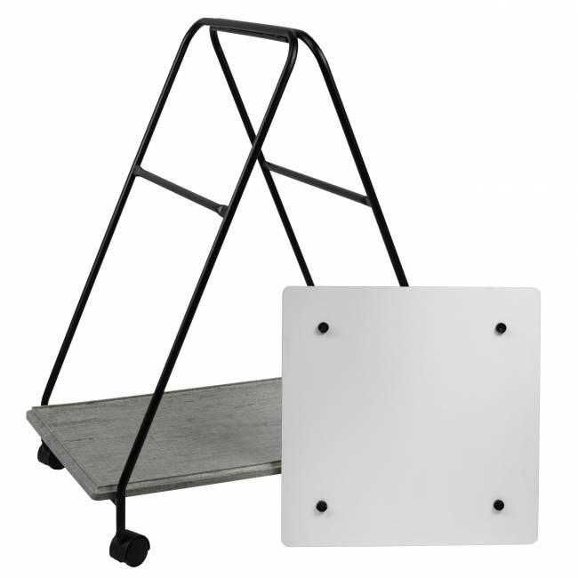 Стол сервировочный Милн черный/серый шпат Стол сервировочный Милн черный/серый шпат