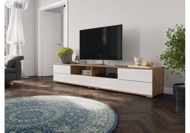 Маллоу дуб вотан / белый глянец