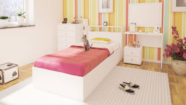 Комод Камелия цвет белый