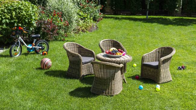 "Равенна" кофейный стол из искусственного ротанга, цвет соломенный "Равенна" кофейный стол из искусственного ротанга, цвет соломенный