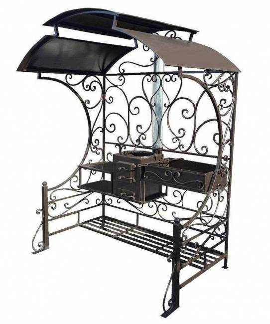 Дачный мангал с печкой "Витос"