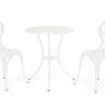 Комплект Secret De Maison Waltz of flowers (стол +2 стула) алюминиевый сплав, D60/H67, 52Х40Х89см, butter white butter white алюминиевый сплав