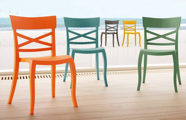 Стул пластиковый XSera-S голубой 490х550х840 мм Стул пластиковый XSera-S голубой 490х550х840 мм