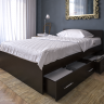 Кровать с ящиками Стандарт 1200 цвет венге Кровать с ящиками Стандарт 1200 цвет венге