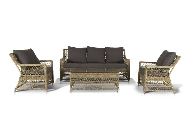 "Гранд Латте" лаунж-зона из искусственного ротанга, цвет соломенный "Гранд Латте" лаунж-зона из искусственного ротанга, цвет соломенный