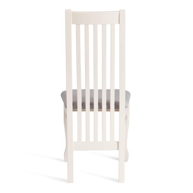 Стул DOLCE мягкое сидение бук, 40х46х100см, ivory white, велюр Tenerife Ultimate grey белый бук Стул DOLCE мягкое сидение бук, 40х46х100см, ivory white, велюр Tenerife Ultimate grey белый бук