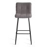 Барный стул  Bari/Бари велюр, серый, 29, 45х56х110 см серый велюр