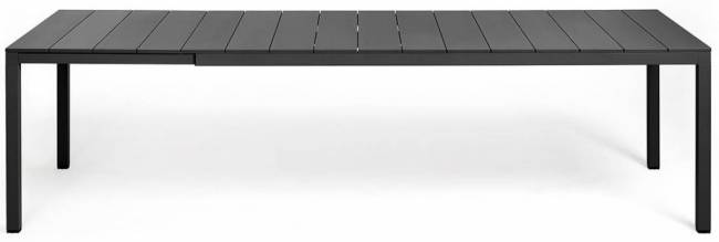 Стол металлический раздвижной Rio Alu 210 Extensibile антрацит 2100-2800х1000х760 мм