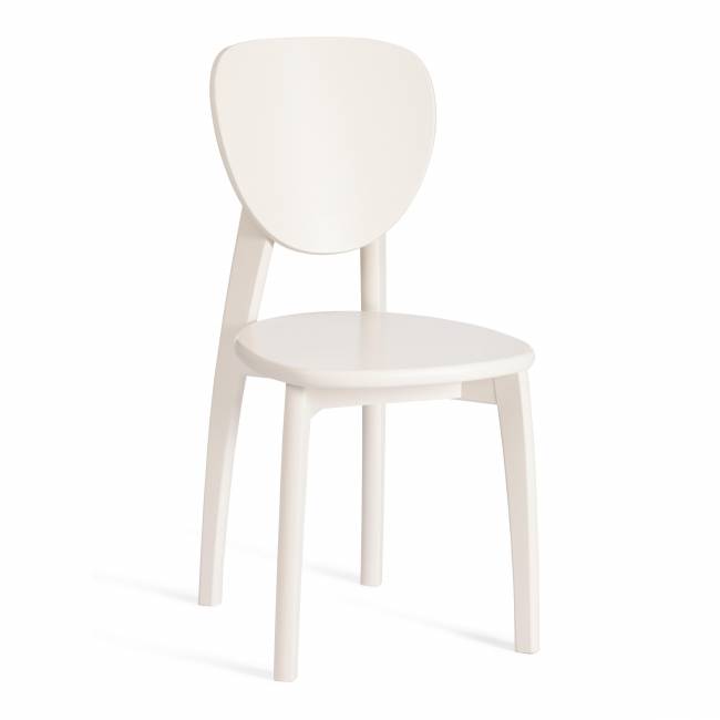 Стул DIAMANTE жесткое сидение бук, ivory white, 42х42х85см (Комплект из 2 шт.) белый бук